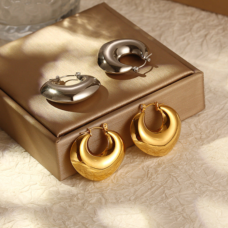 Chunky Gold Hoops