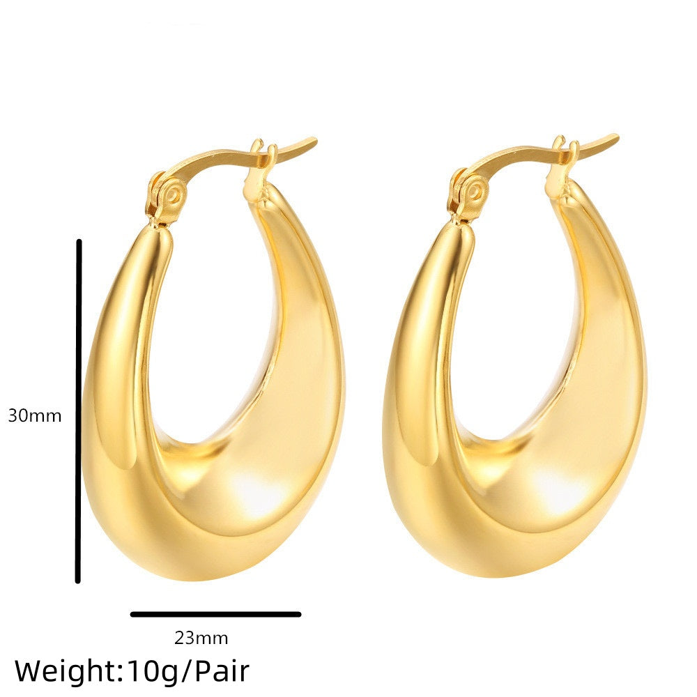 Statement Gold Hoops