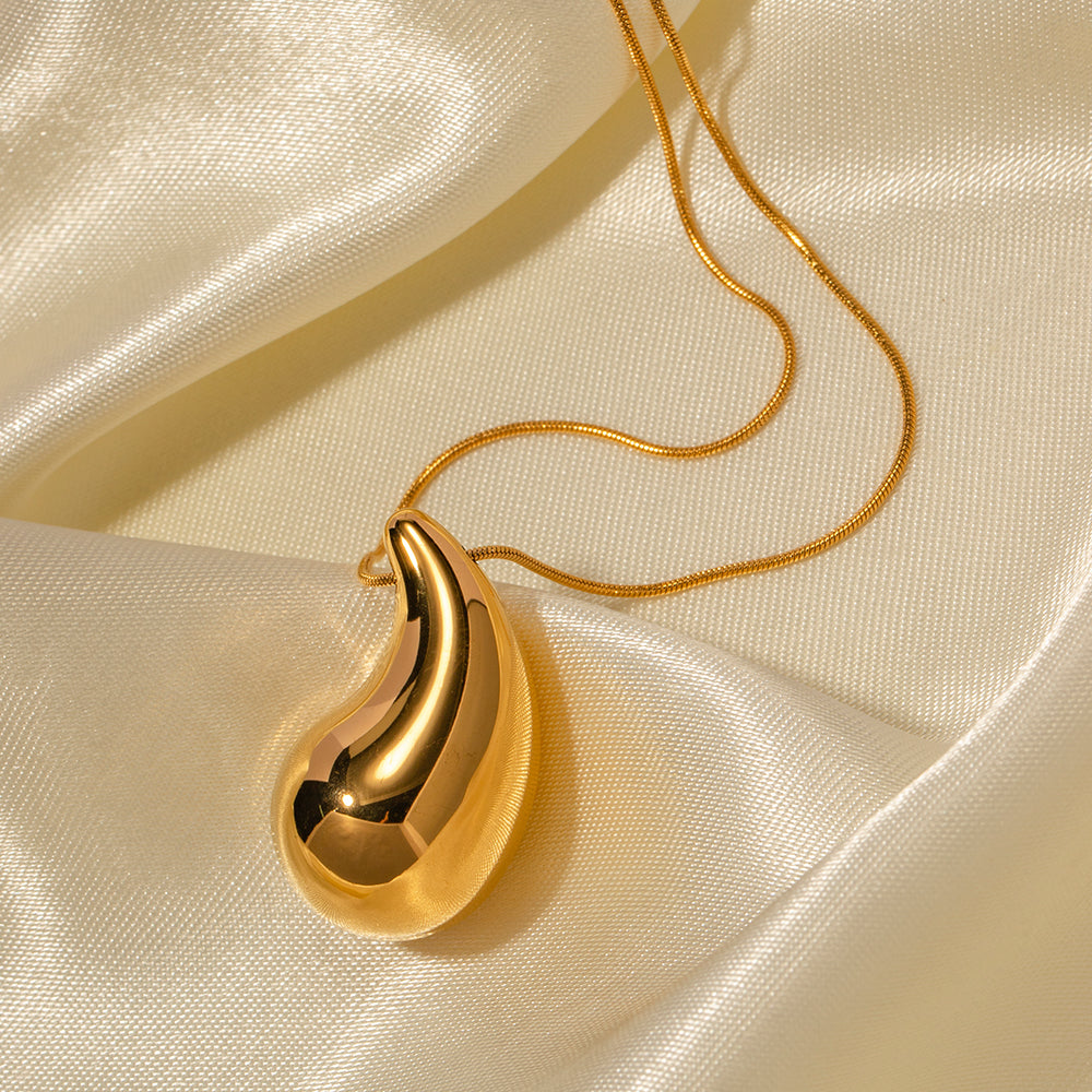 Eternal Teardrop Charm Necklace