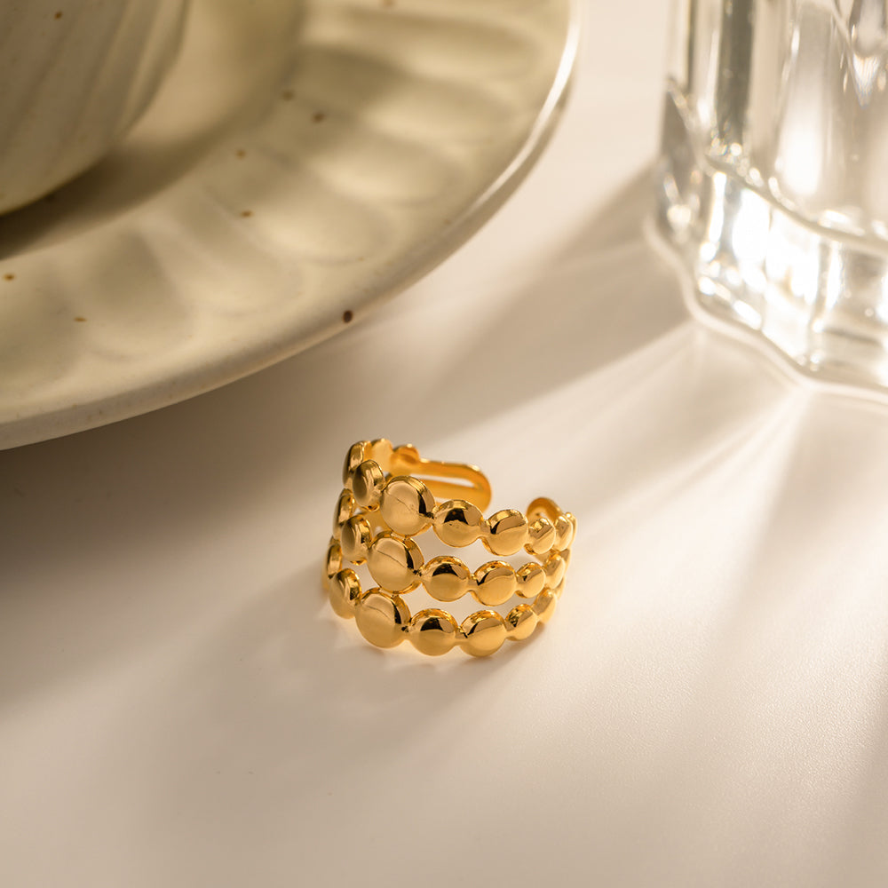 Labyrinth Gold Ring