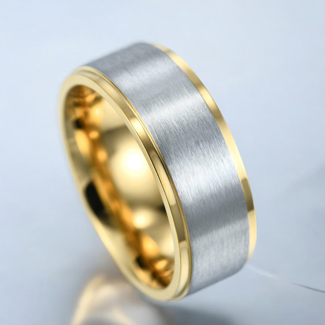 Mens Dual Metal Elegance Ring