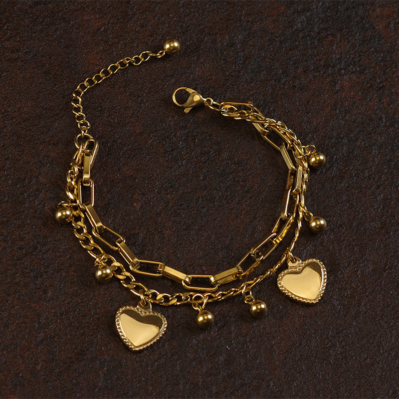 Capturing Hearts Gold Loose Bracelet