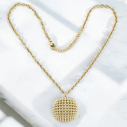 Golden Honeycomb Necklace