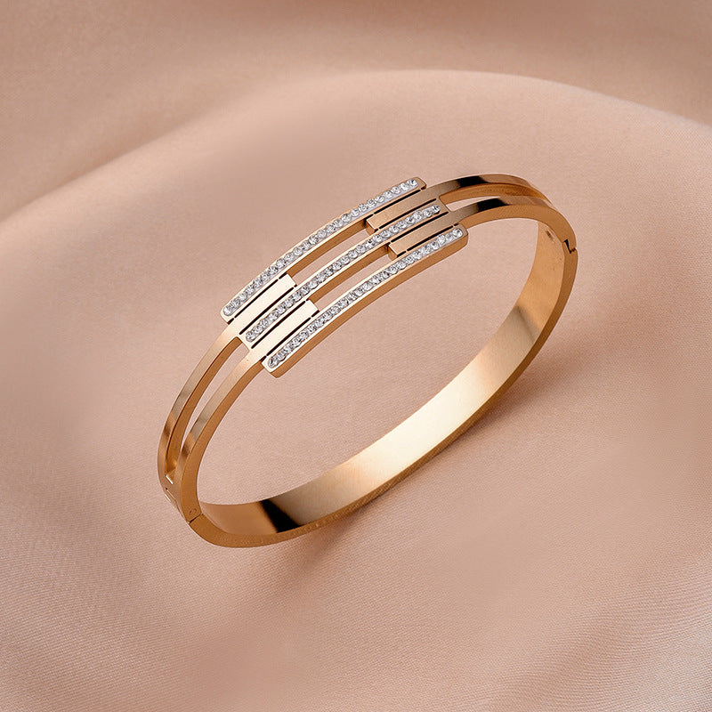 Tri-Line Bangle Bracelet