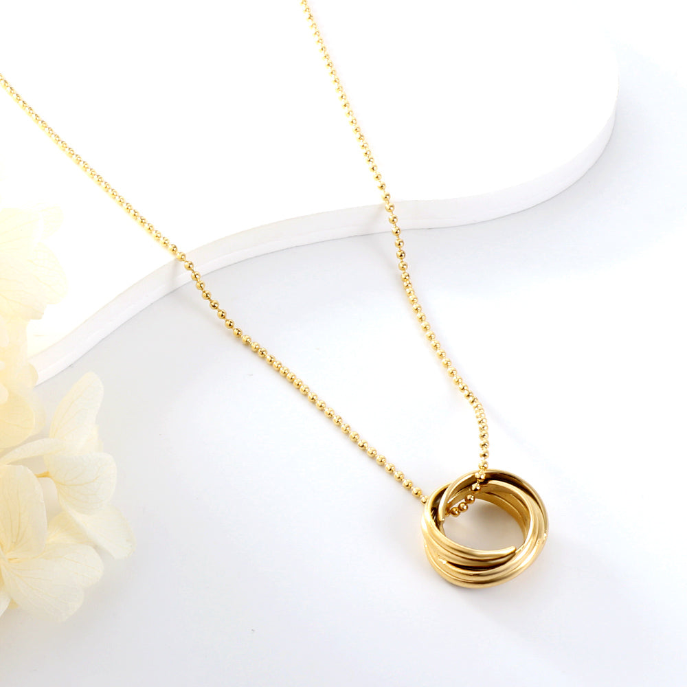 Opulent Swirl Gold Necklace