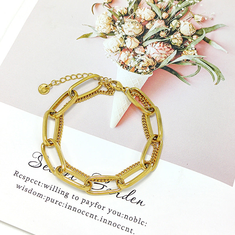 Bold Cuban Link Loose Bracelet