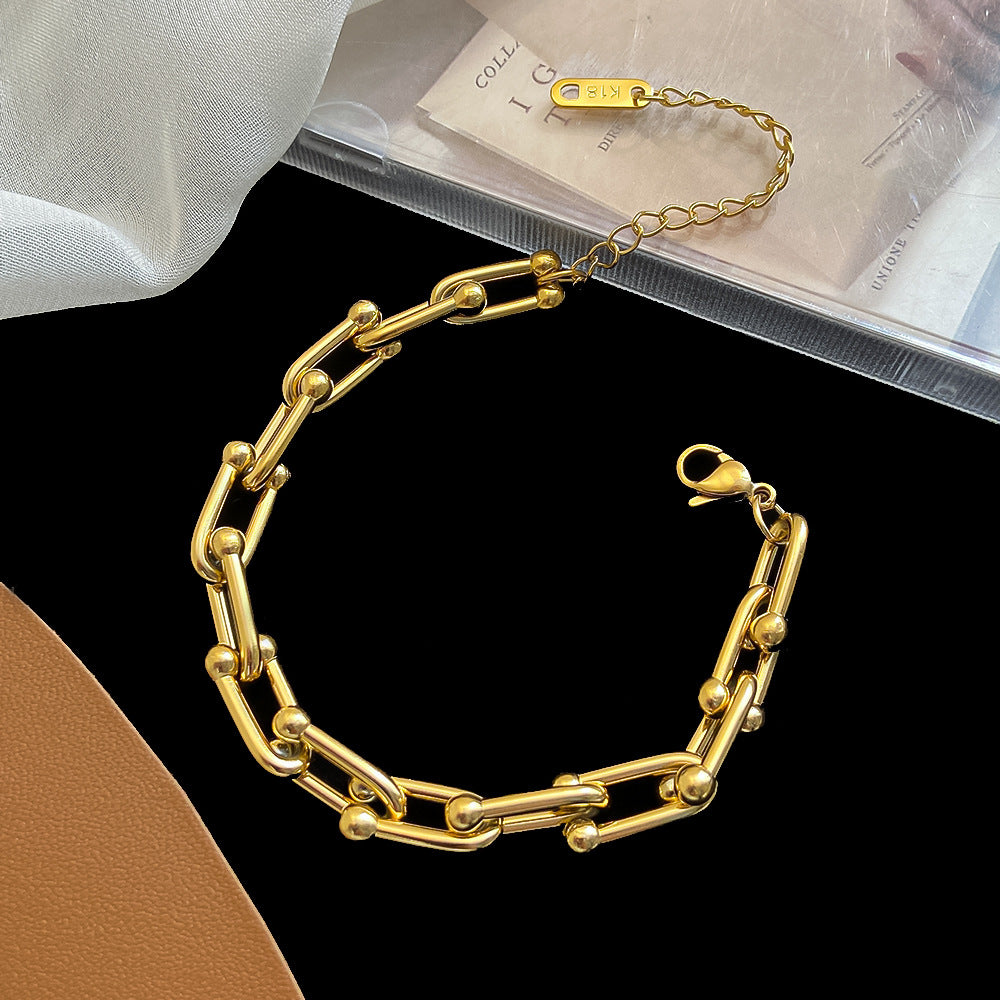 Linked Up Gold Loose Bracelet