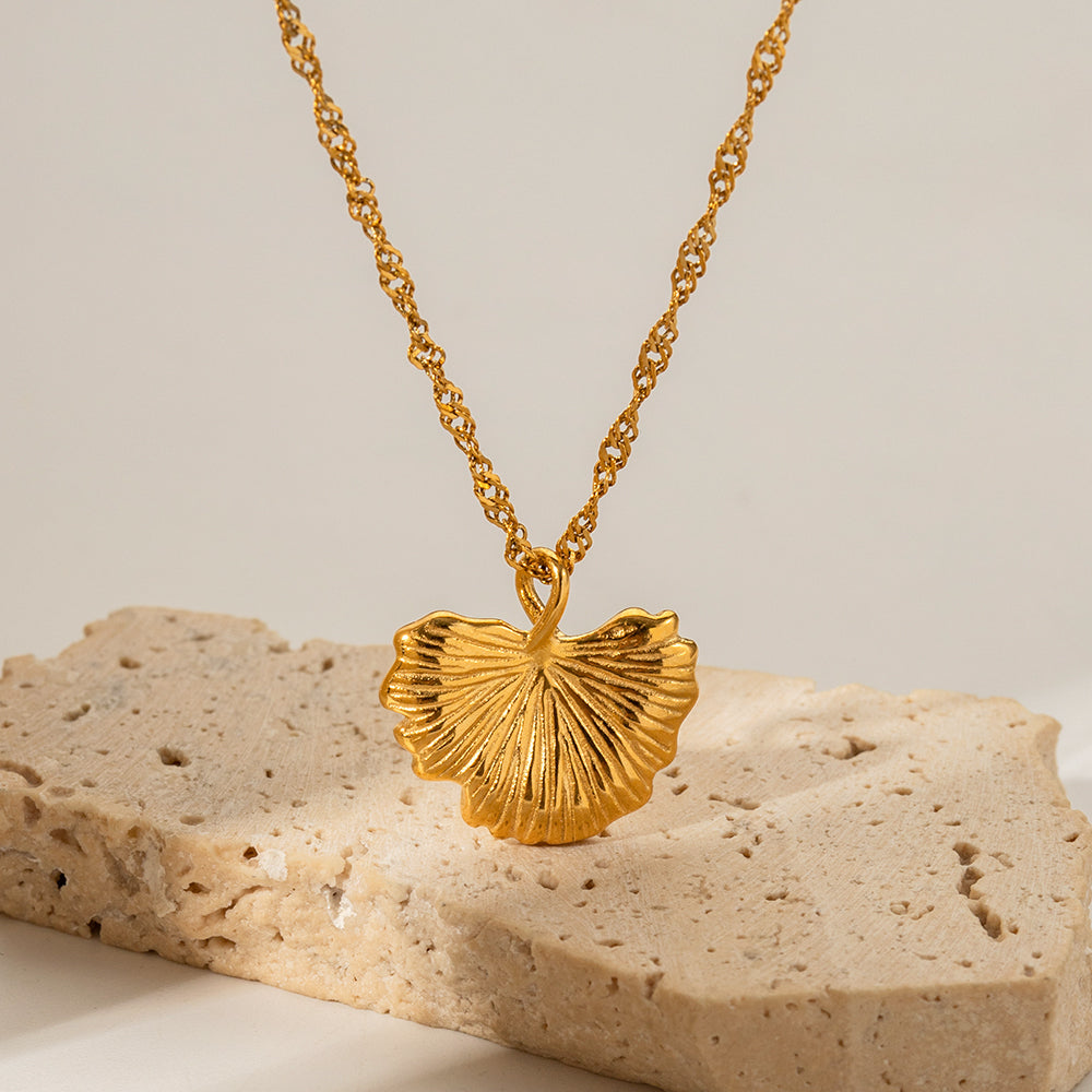 Golden Leaf Gold Necklace