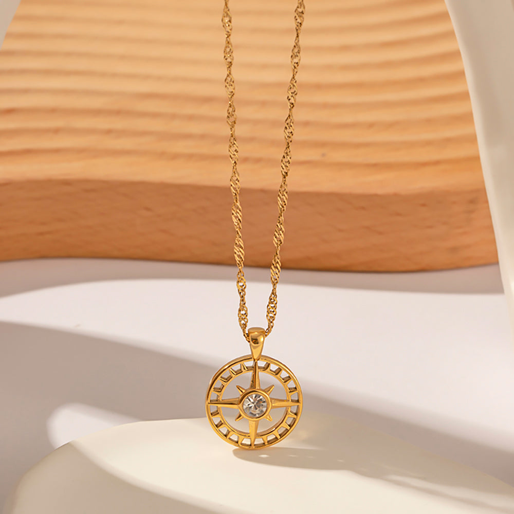 Starry Embrace Gold Necklace