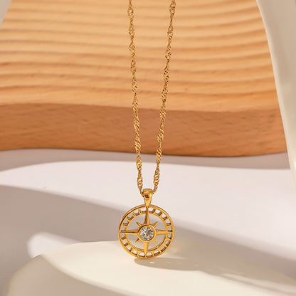 Starry Embrace Gold Necklace