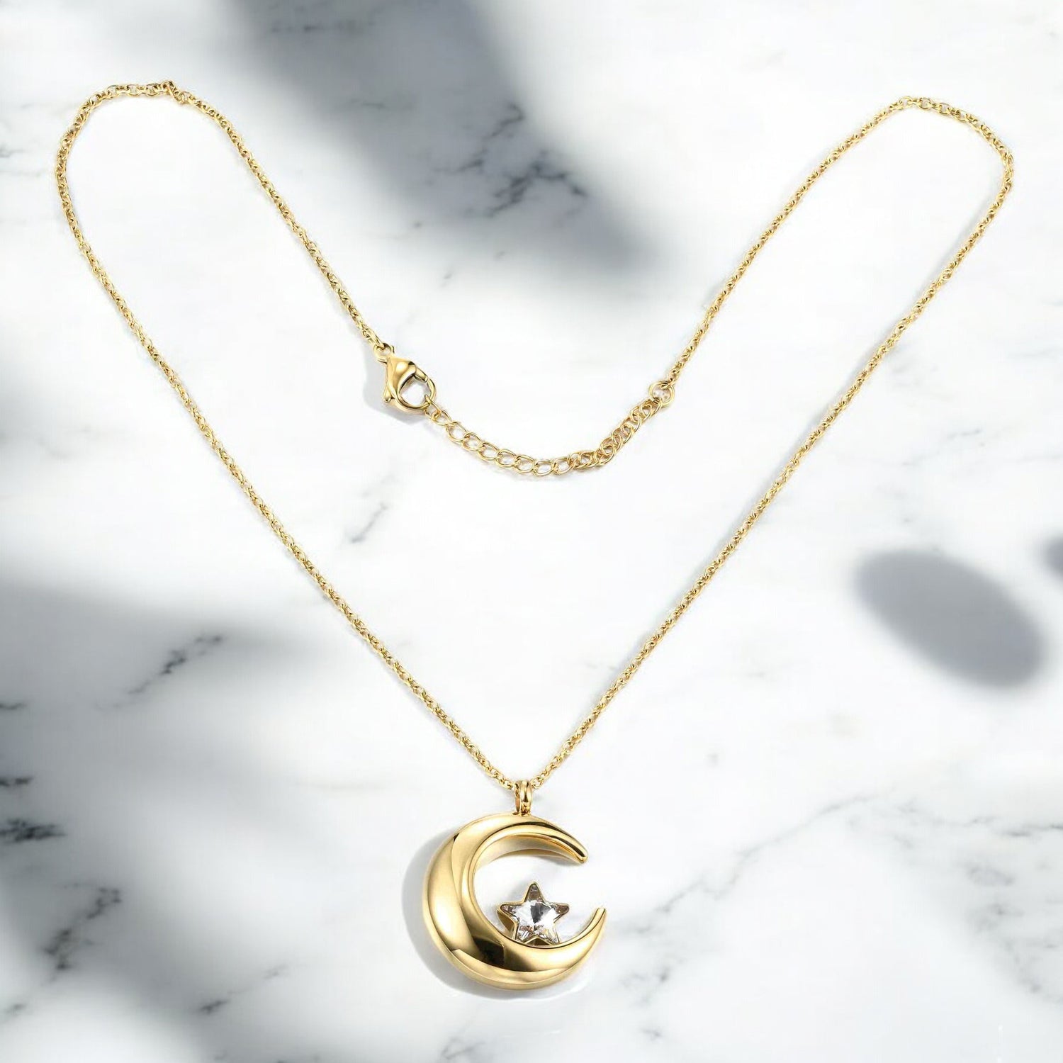 Lunar Radiance Gold Necklace
