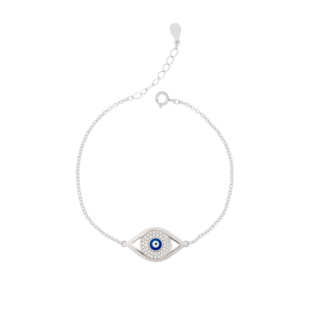 925 Silver Evil Eye Bracelet