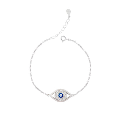 925 Silver Evil Eye Bracelet