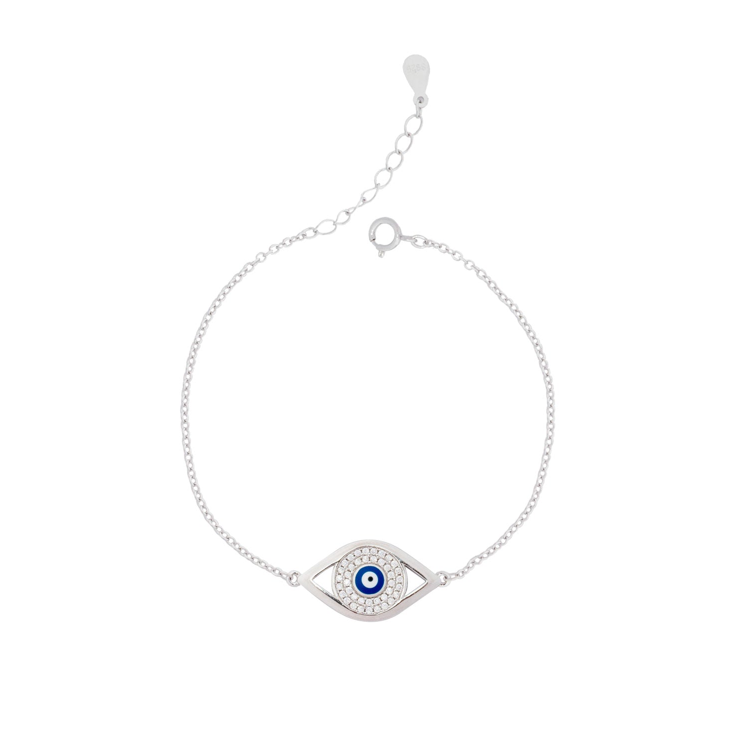 925 Silver Evil Eye Bracelet