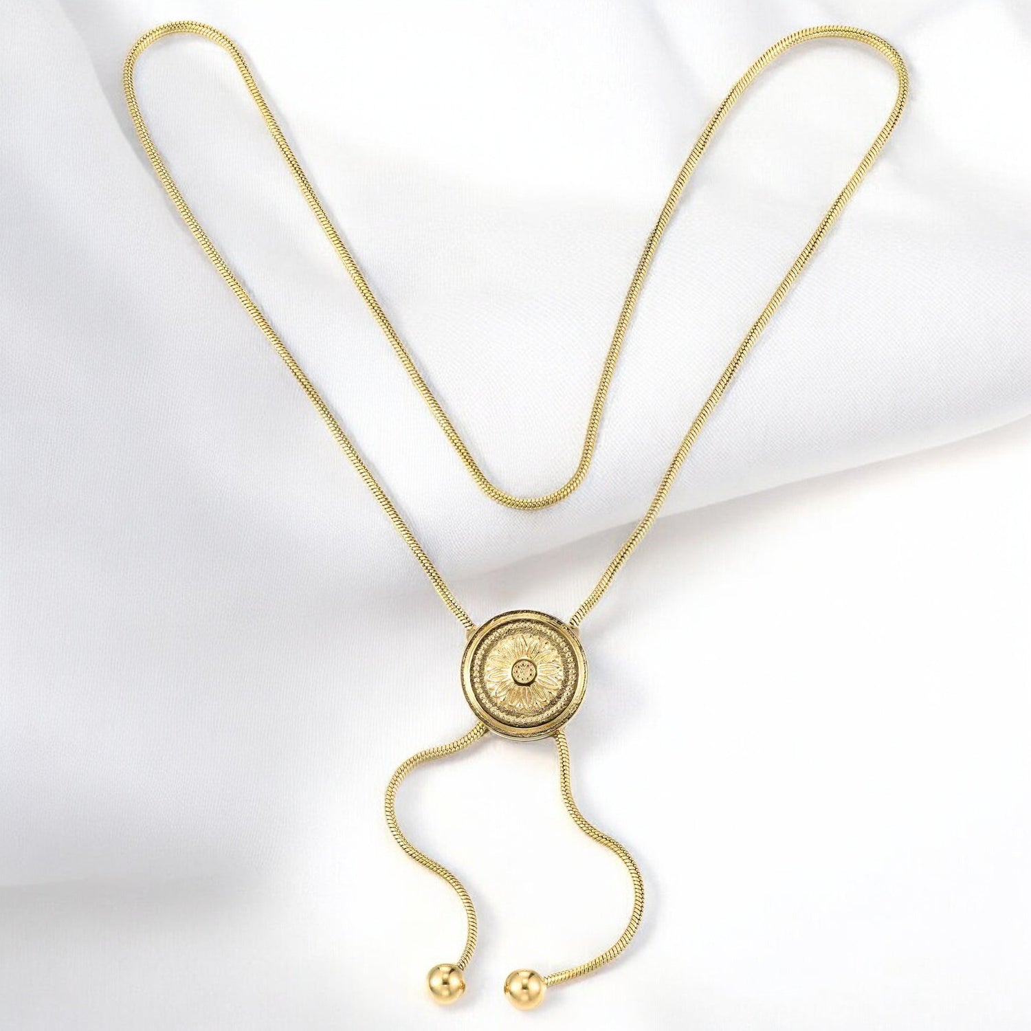 Gilded Emblem Necklace