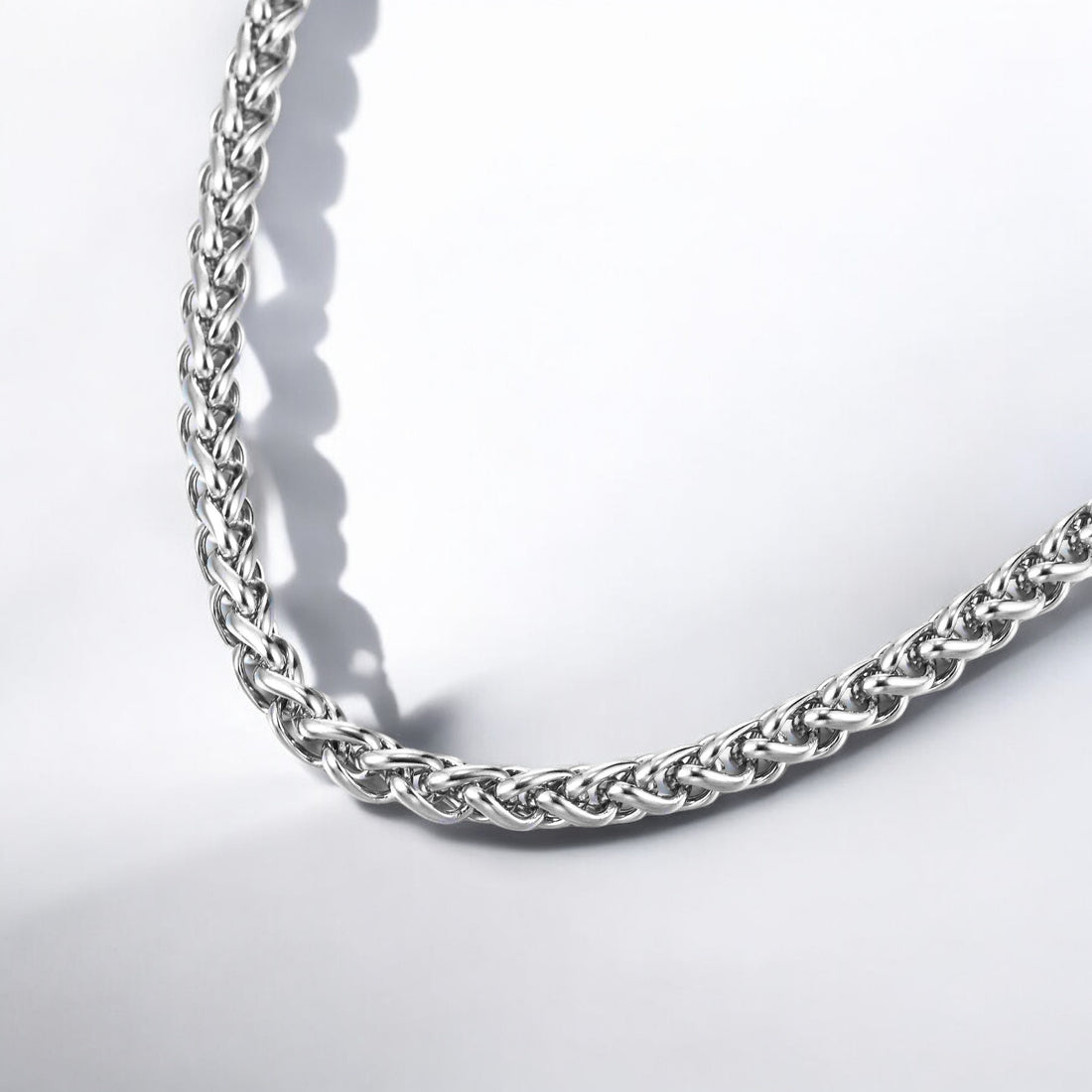 Mens Classic Silver Cuban Neckchain