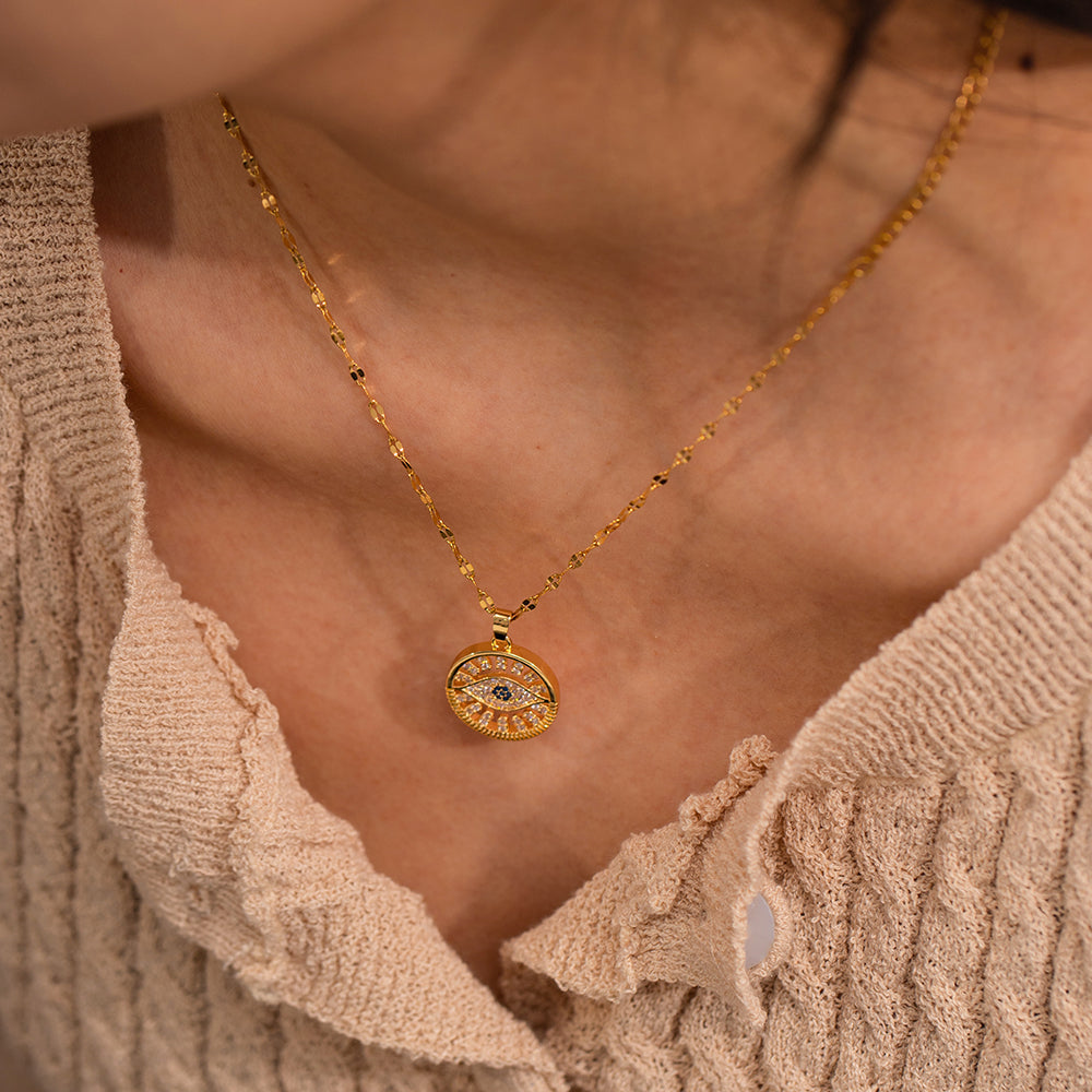 Divine Defender Gold Necklace