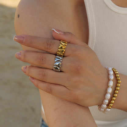 Hearts of Gold Ring