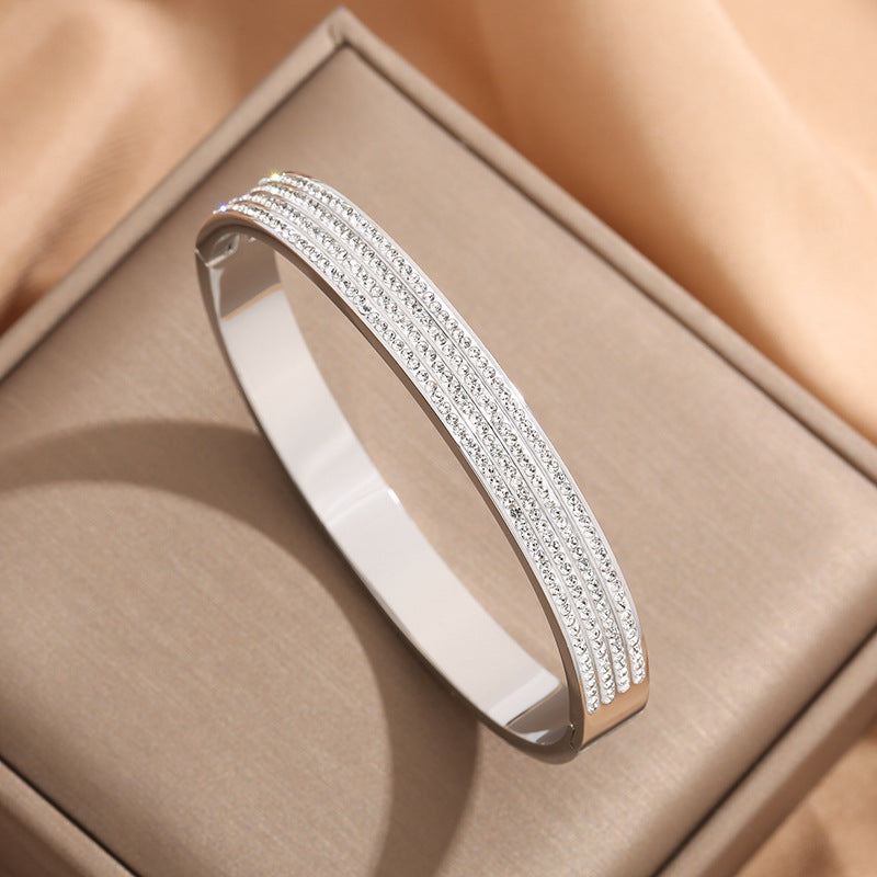 Glittering Glamour Bangle Bracelet