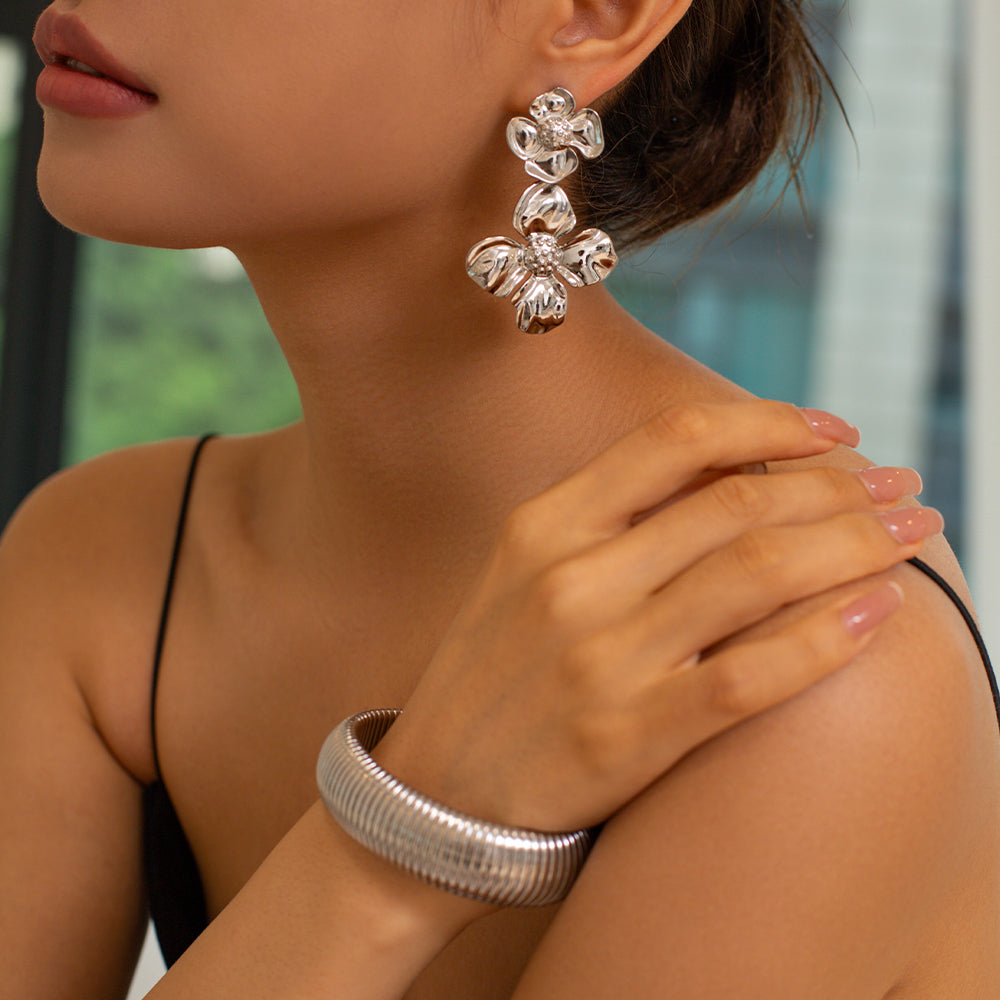 Floral Cascade Danglers
