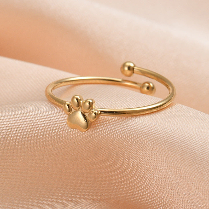 Paw Charm Ring