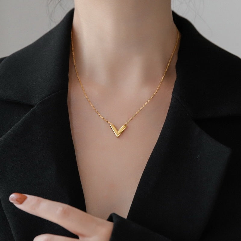 Versatile V Gold Necklace