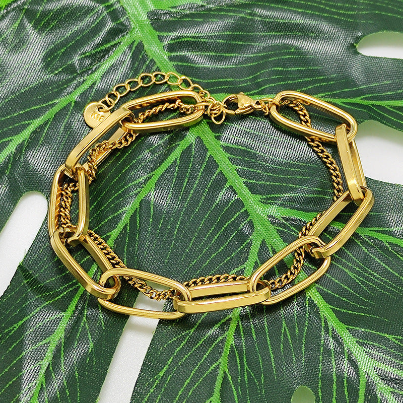 Bold Cuban Link Loose Bracelet