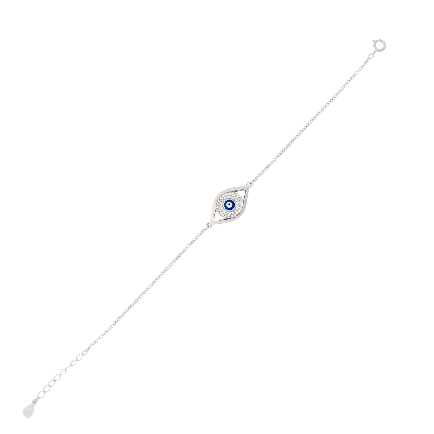 925 Silver Evil Eye Bracelet