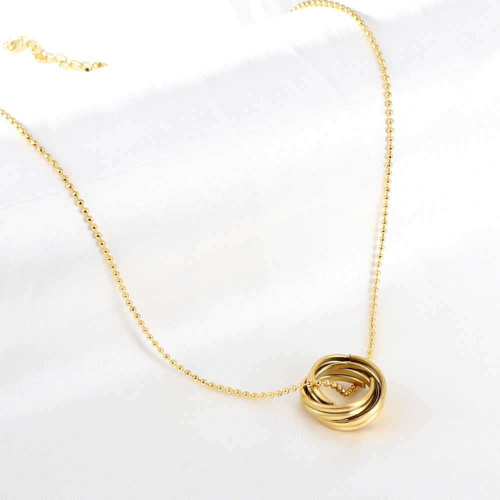 Opulent Swirl Gold Necklace