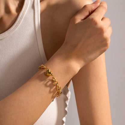 Heartfelt Gold Loose Bracelet