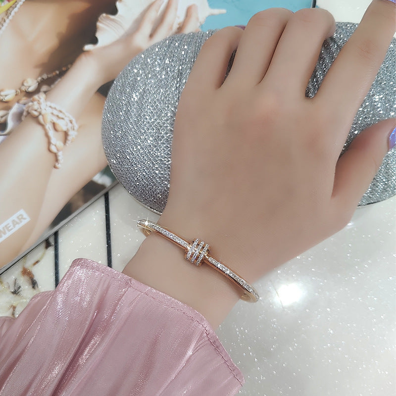 Ring of Elegance Bangle Bracelet