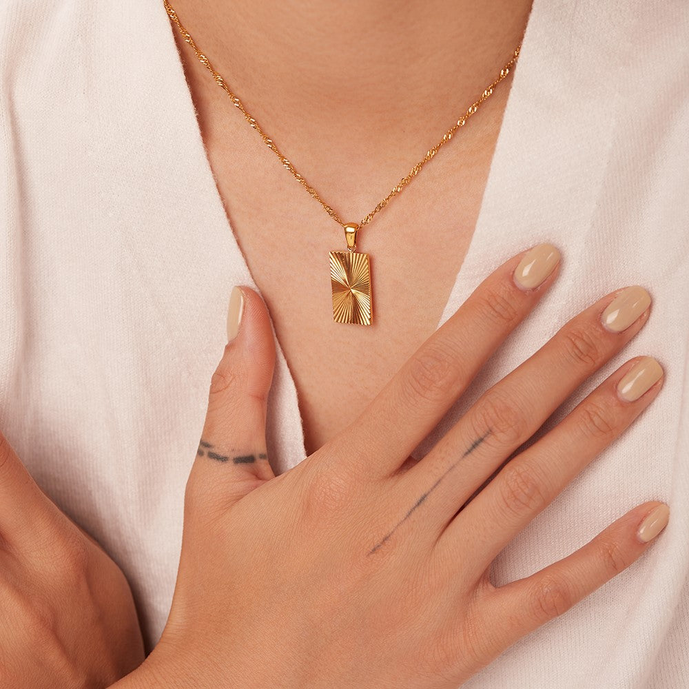 Golden Bar Gold Necklace
