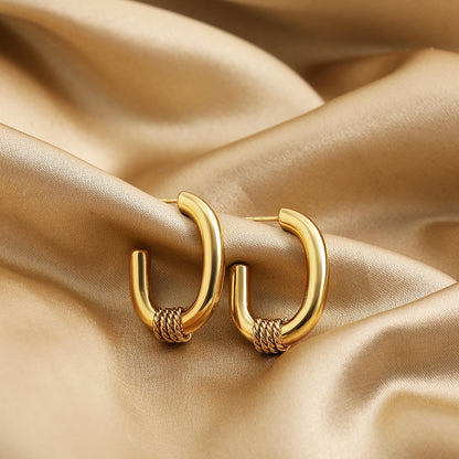 Chic Geo Gold Hoops
