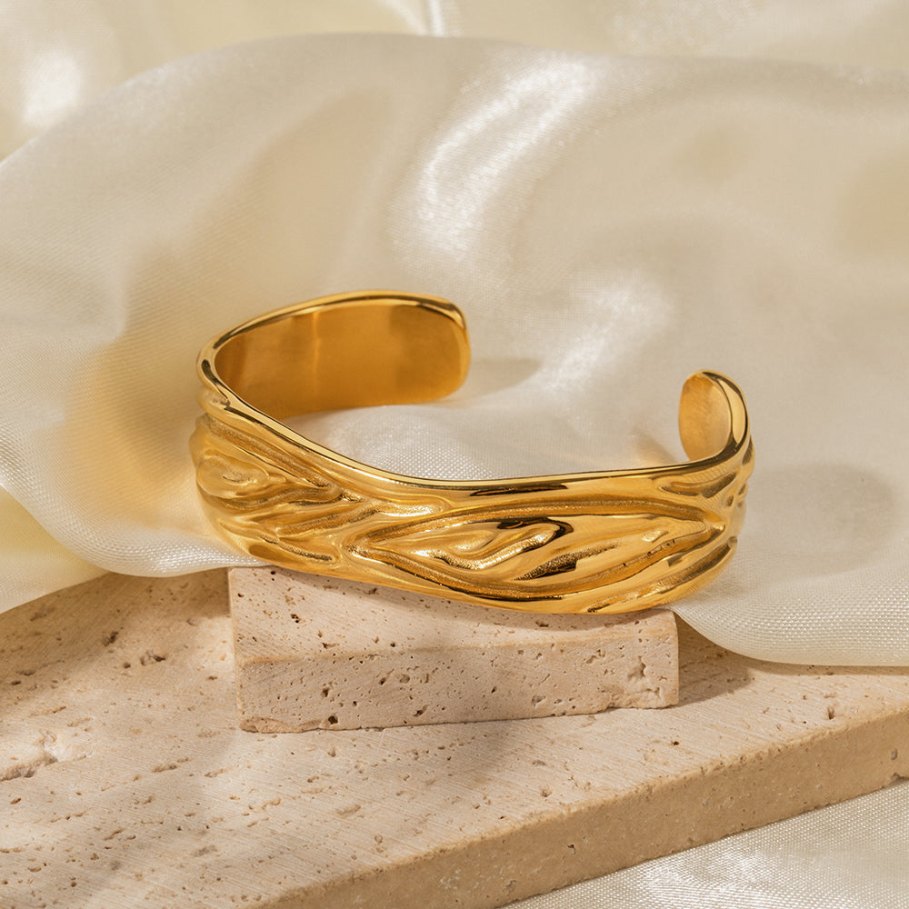 Hammered Gold Cuff