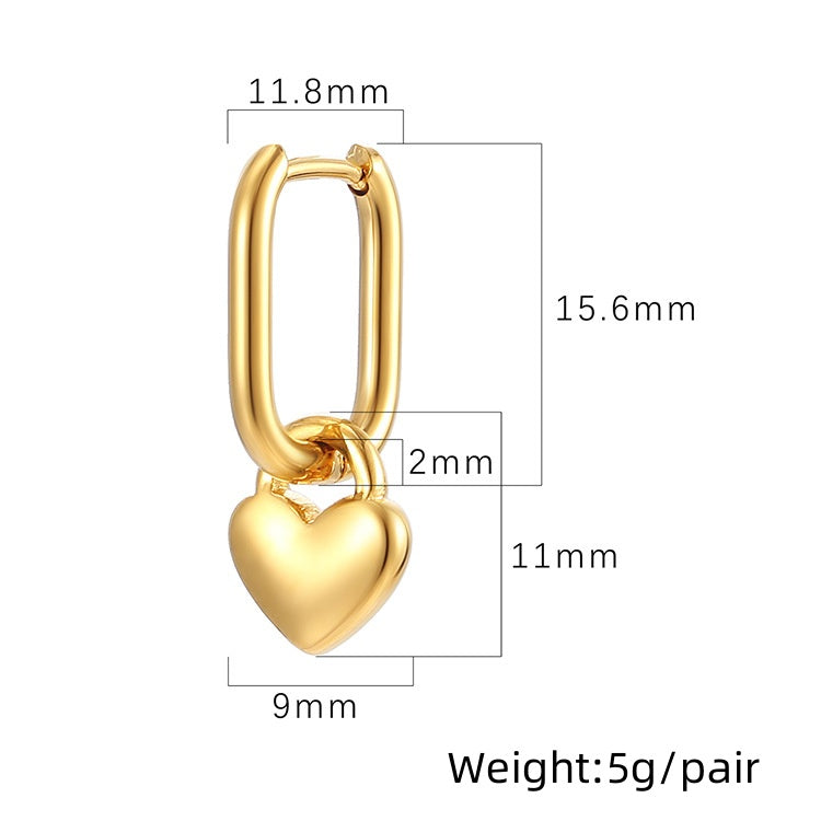 Sweetheart Gold Danglers