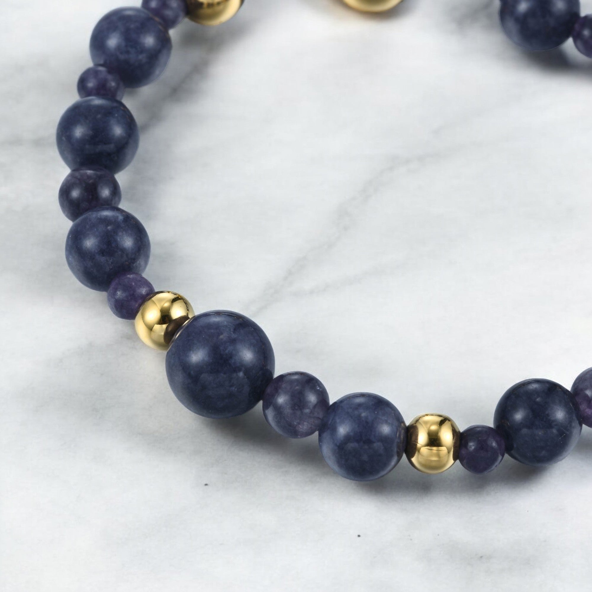 Cordierite Beads Bracelet
