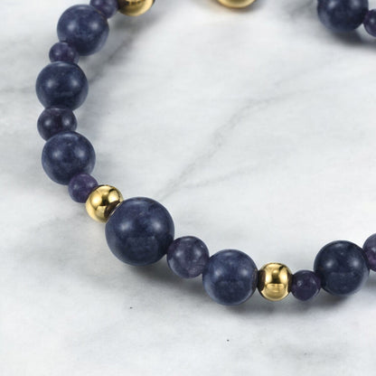 Cordierite Beads Bracelet