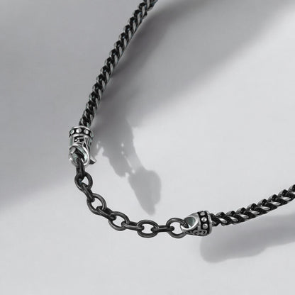 Mens Classic Black Cuban Neckchain