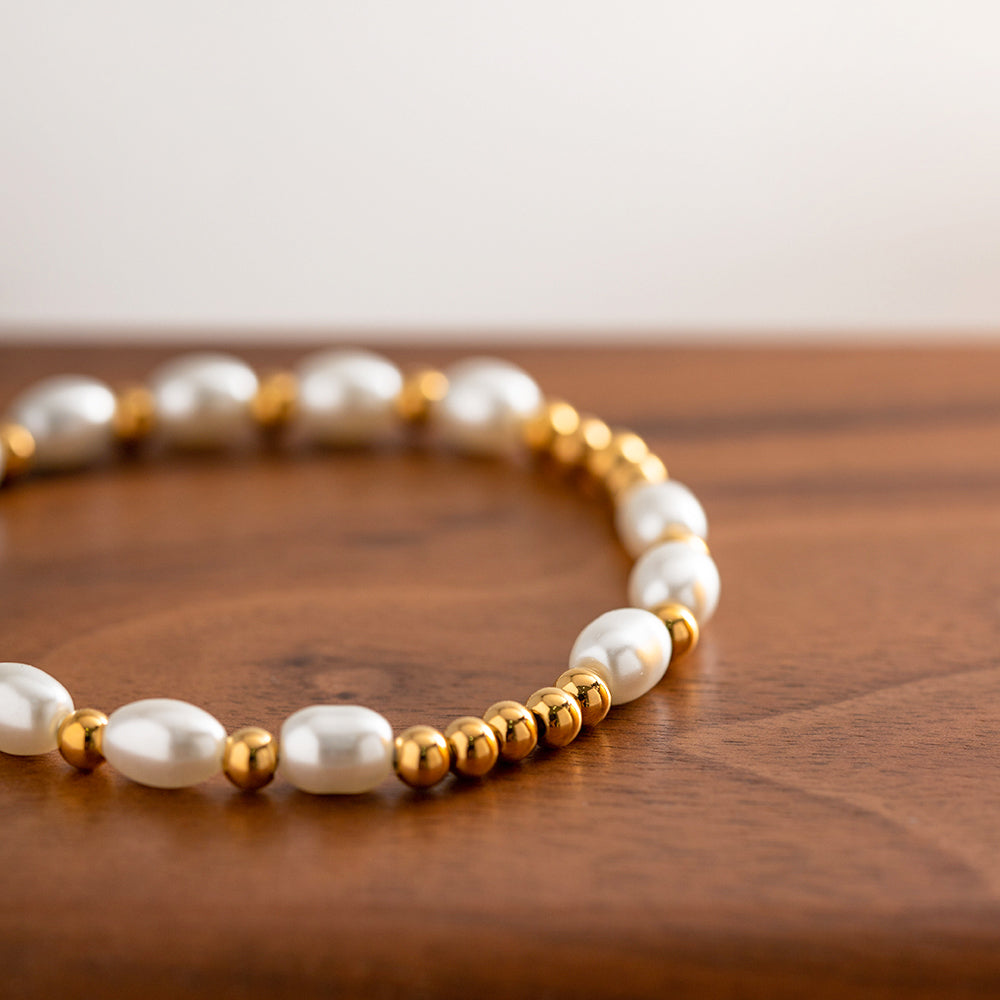Pearl Delight - Gold Loose Bracelet
