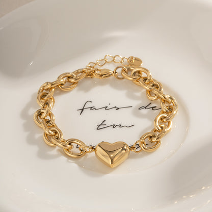 Heartfelt Gold Loose Bracelet