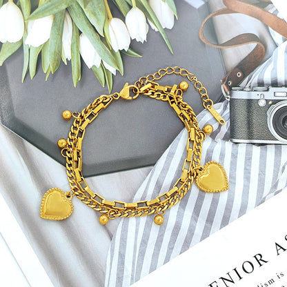 Capturing Hearts Gold Loose Bracelet