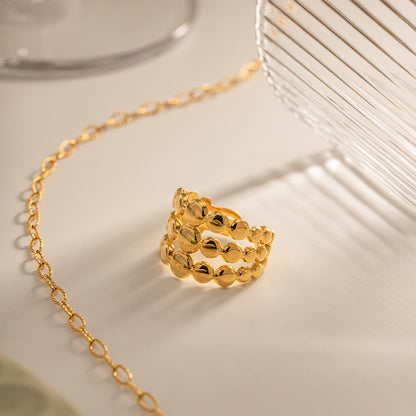 Labyrinth Gold Ring