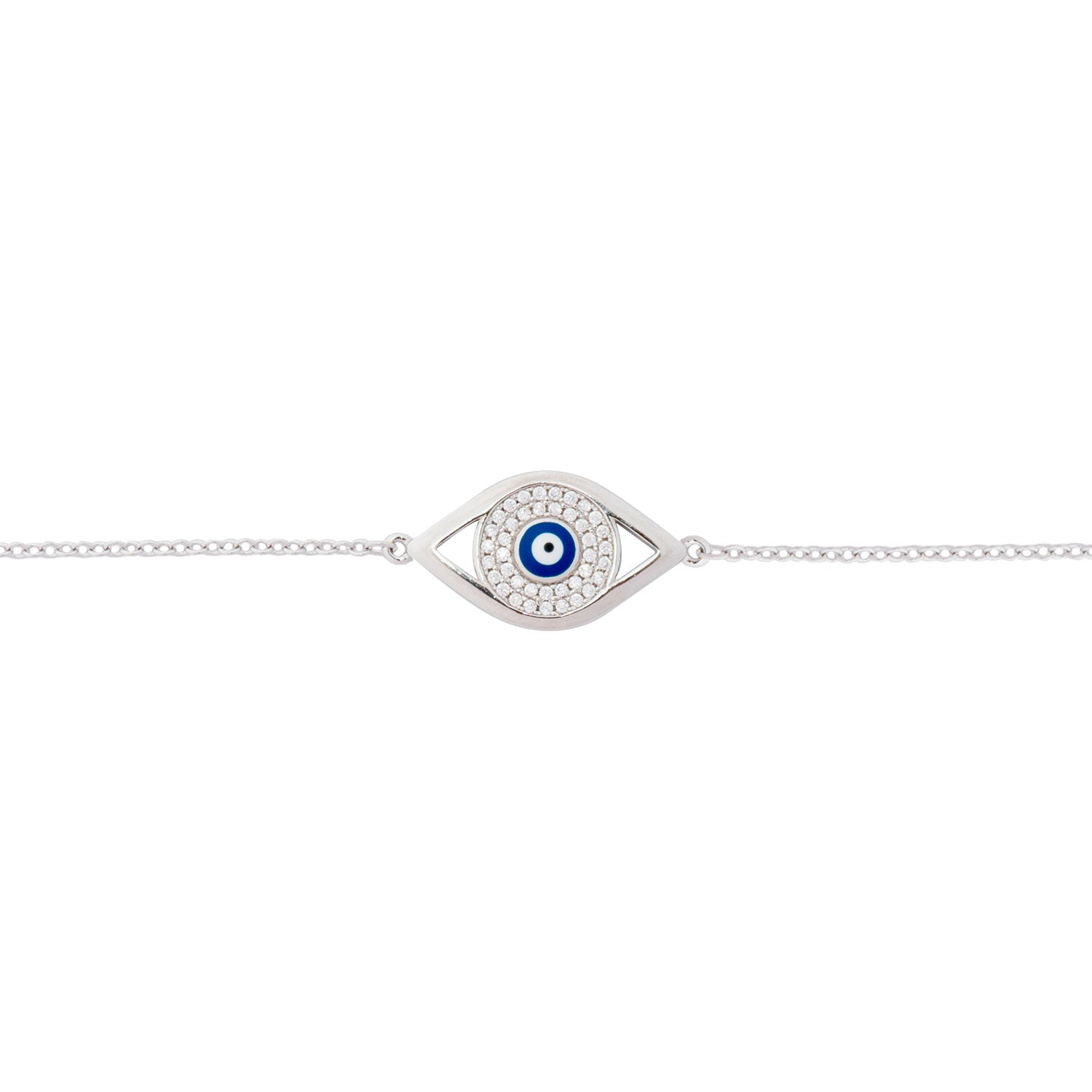 925 Silver Evil Eye Bracelet