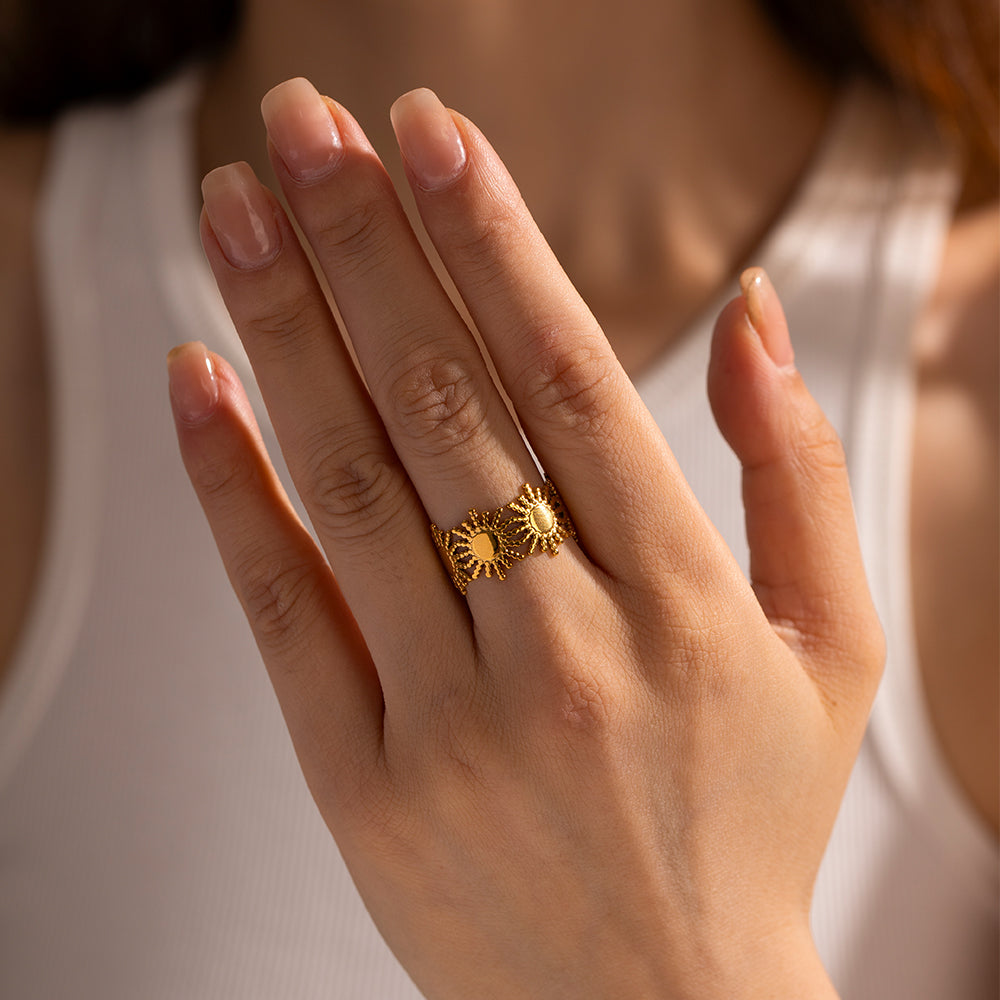 Golden Solstice Ring