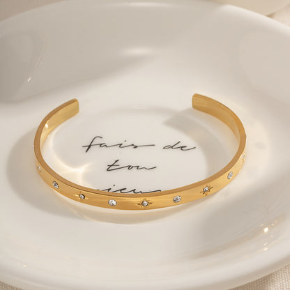 Starry Night - Gold Bangle Bracelet