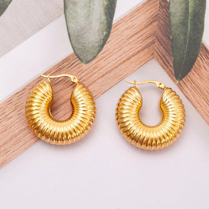 Gleaming Gold Hoops