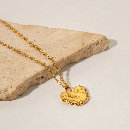 Golden Leaf Gold Necklace
