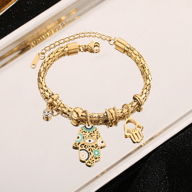 Hamsa Guardian Loose Bracelet
