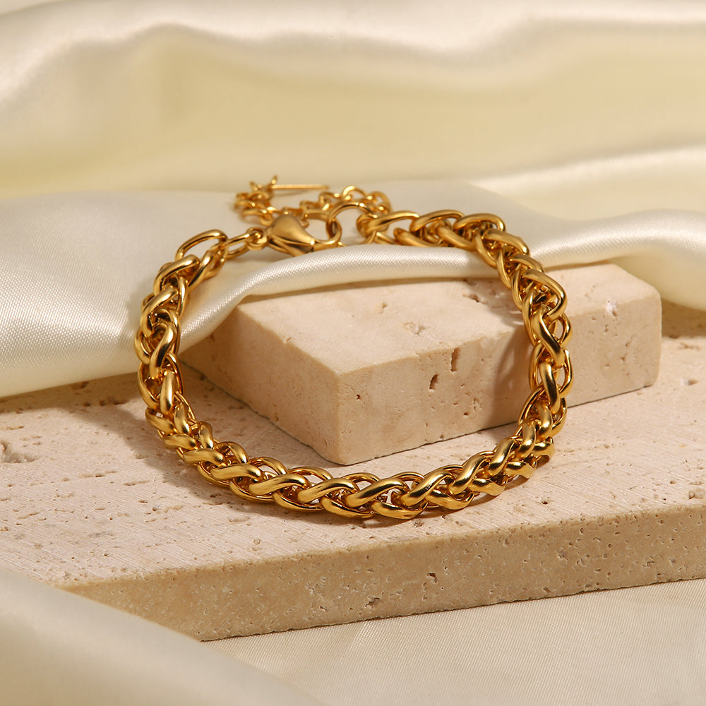 Twisted Glory - Gold Loose Bracelet