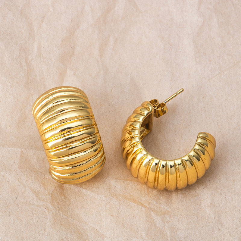 Chic Gold Hoops